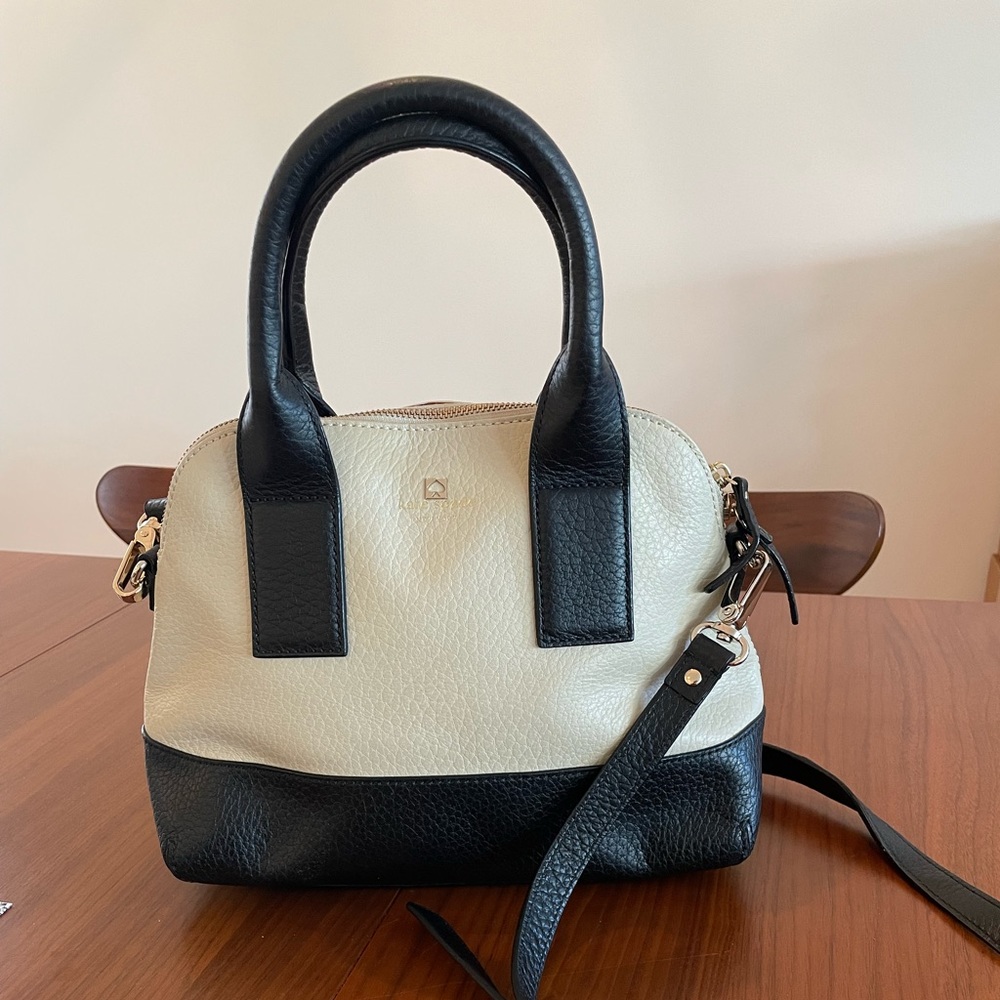Kate Spade Black and White Crossbody Bag